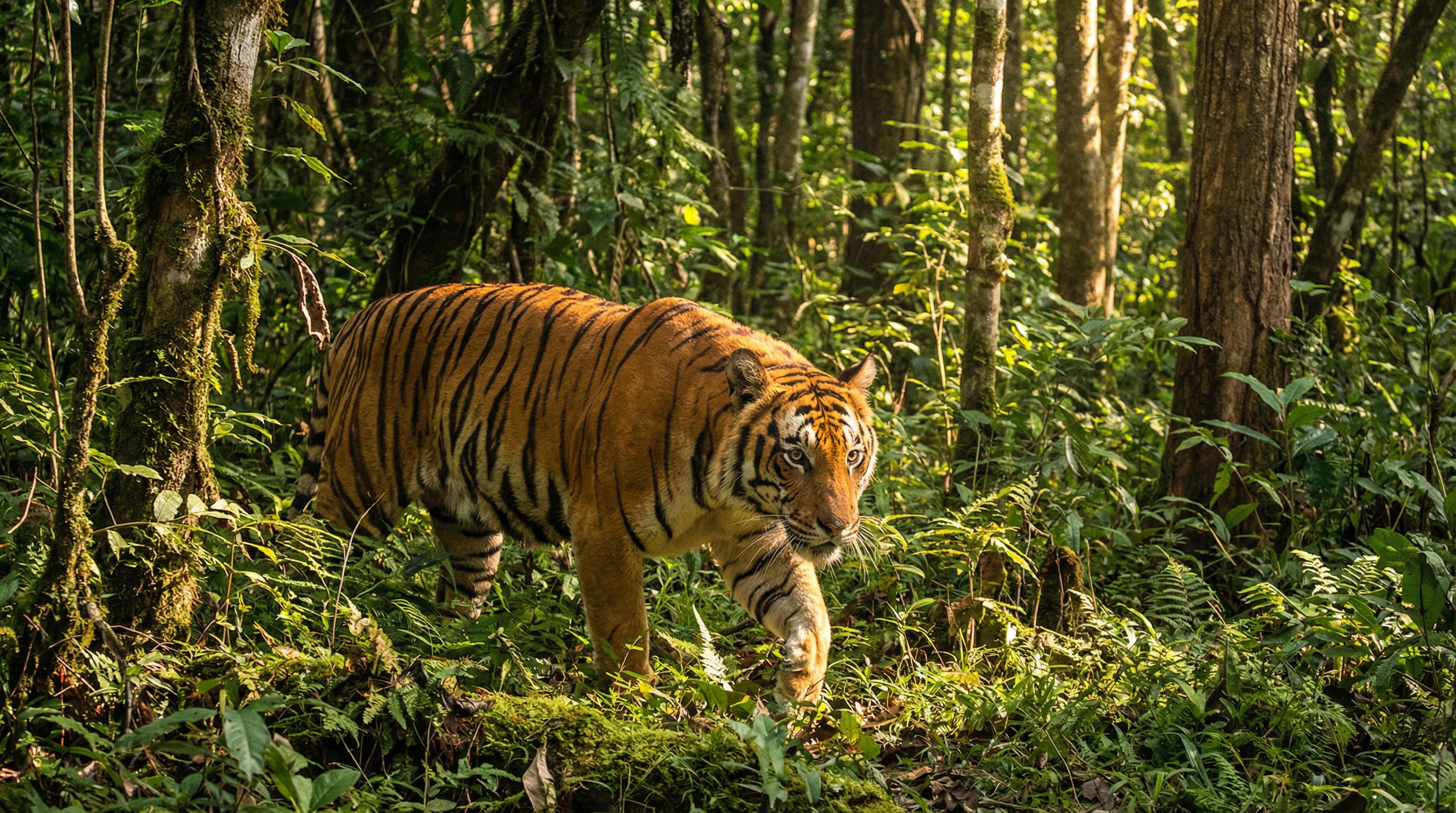 糖心视频：孟加拉虎丛林巡视视频